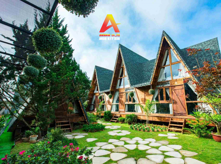 Thi công nhà homestay lắp ghép nhanh, đẹp
