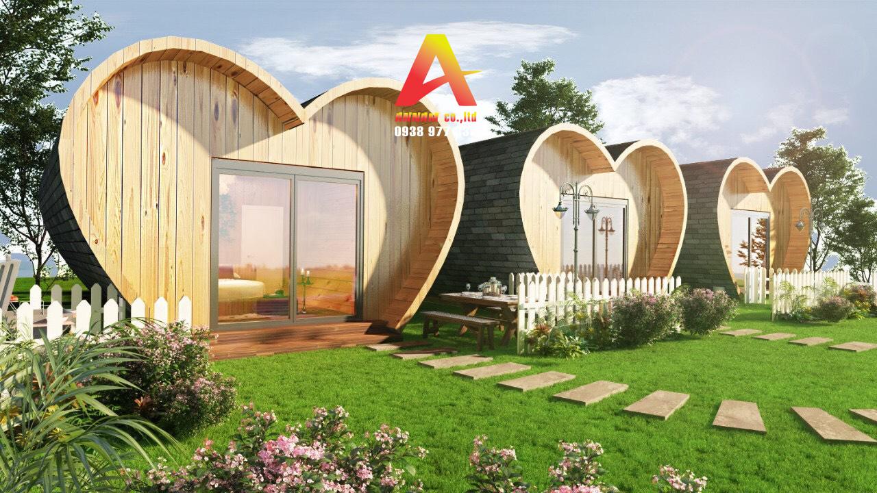 nhà vườn lắp ghép đẹp