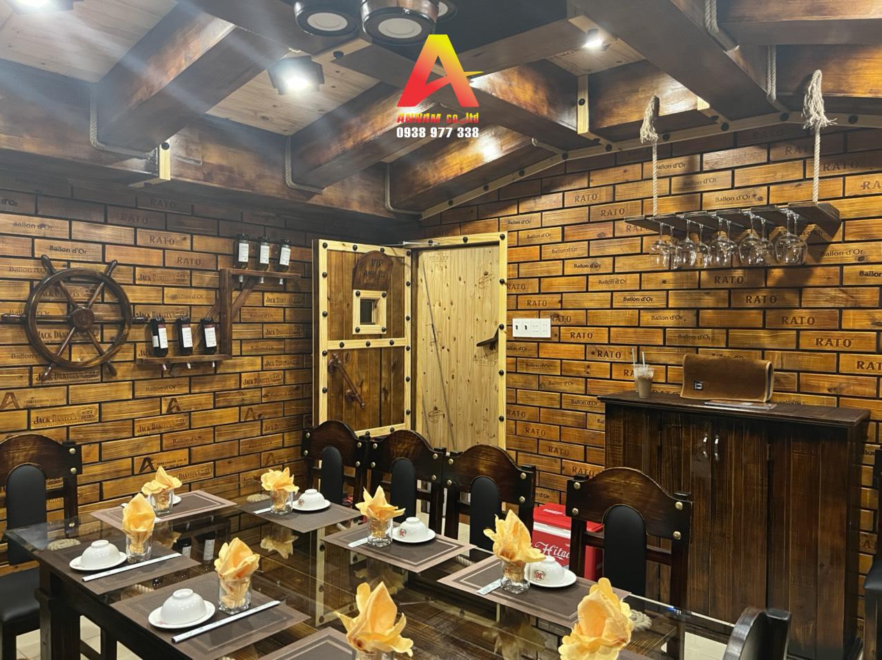 nội thất hầm rượu