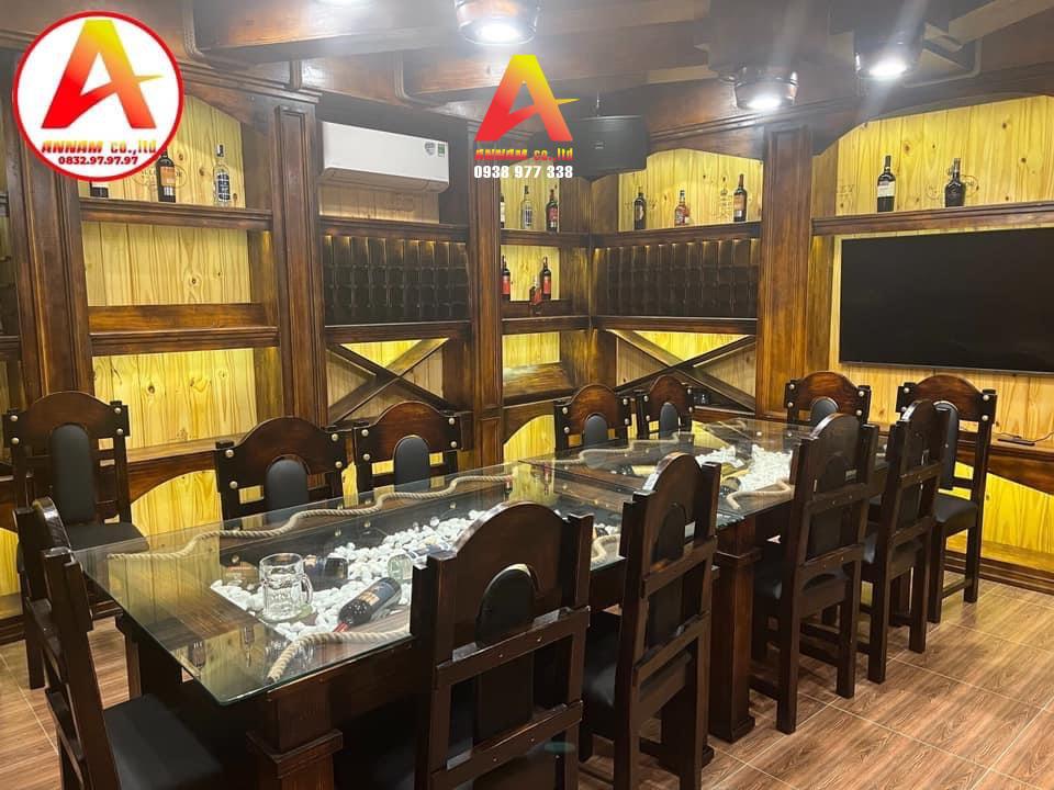 thiết kế nhà hàng rượu vang