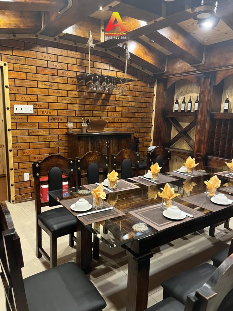 thi công nhà hàng hầm rượu