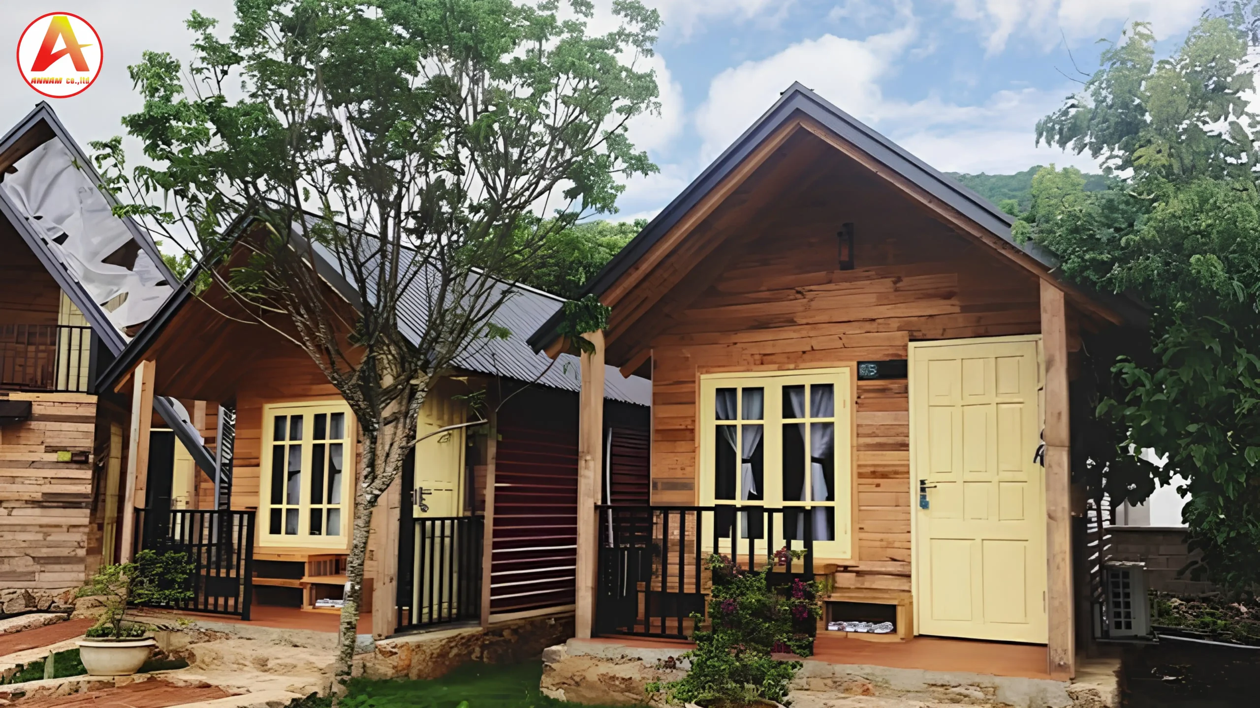 Khám phá mẫu nhà lắp ghép bungalow đẹp, hiện đại, phù hợp kinh doanh homestay và nghỉ dưỡng