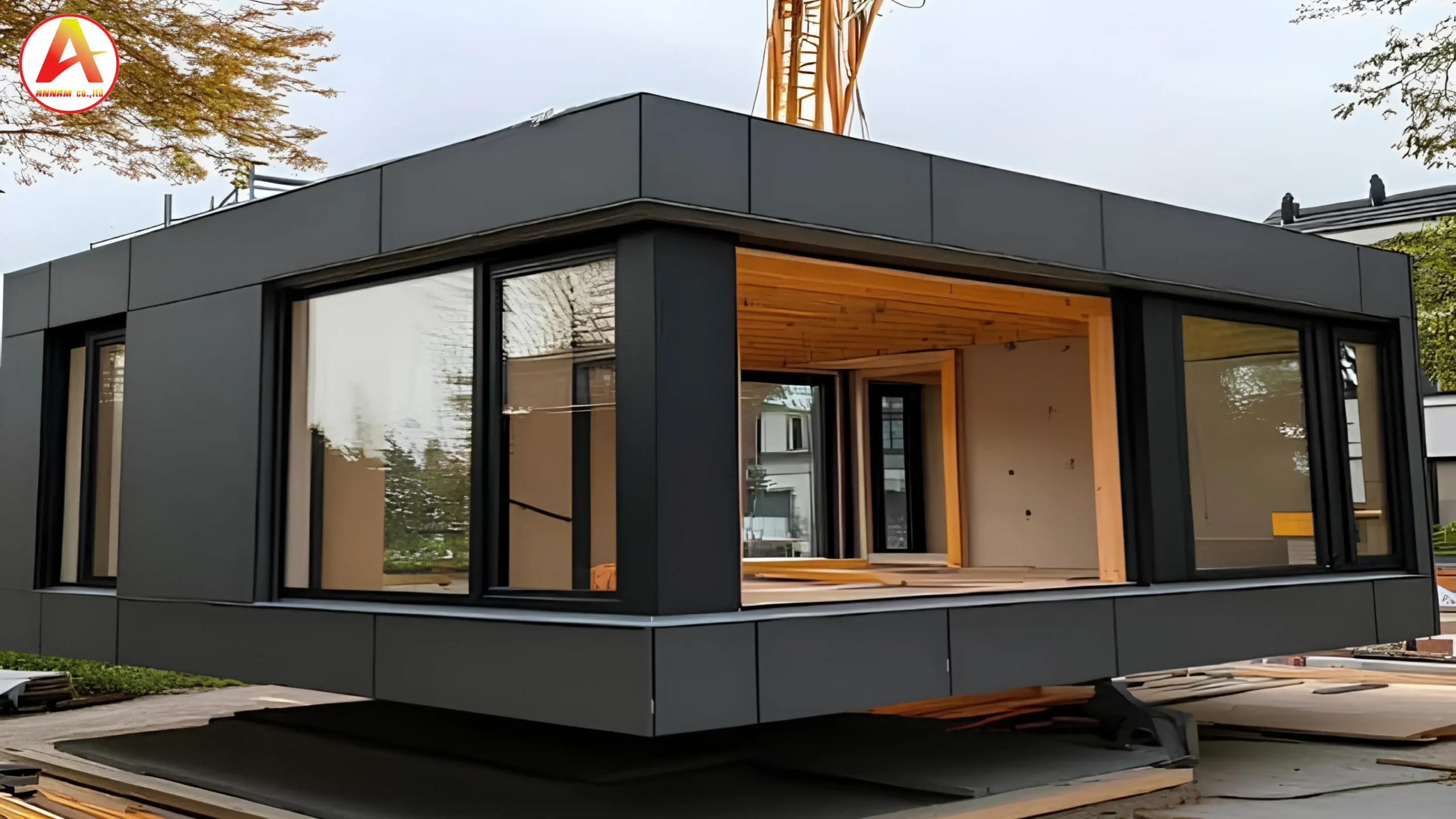 Bungalow lắp ghép nghỉ dưỡng do Công ty An Nam tư vấn thiết kế.