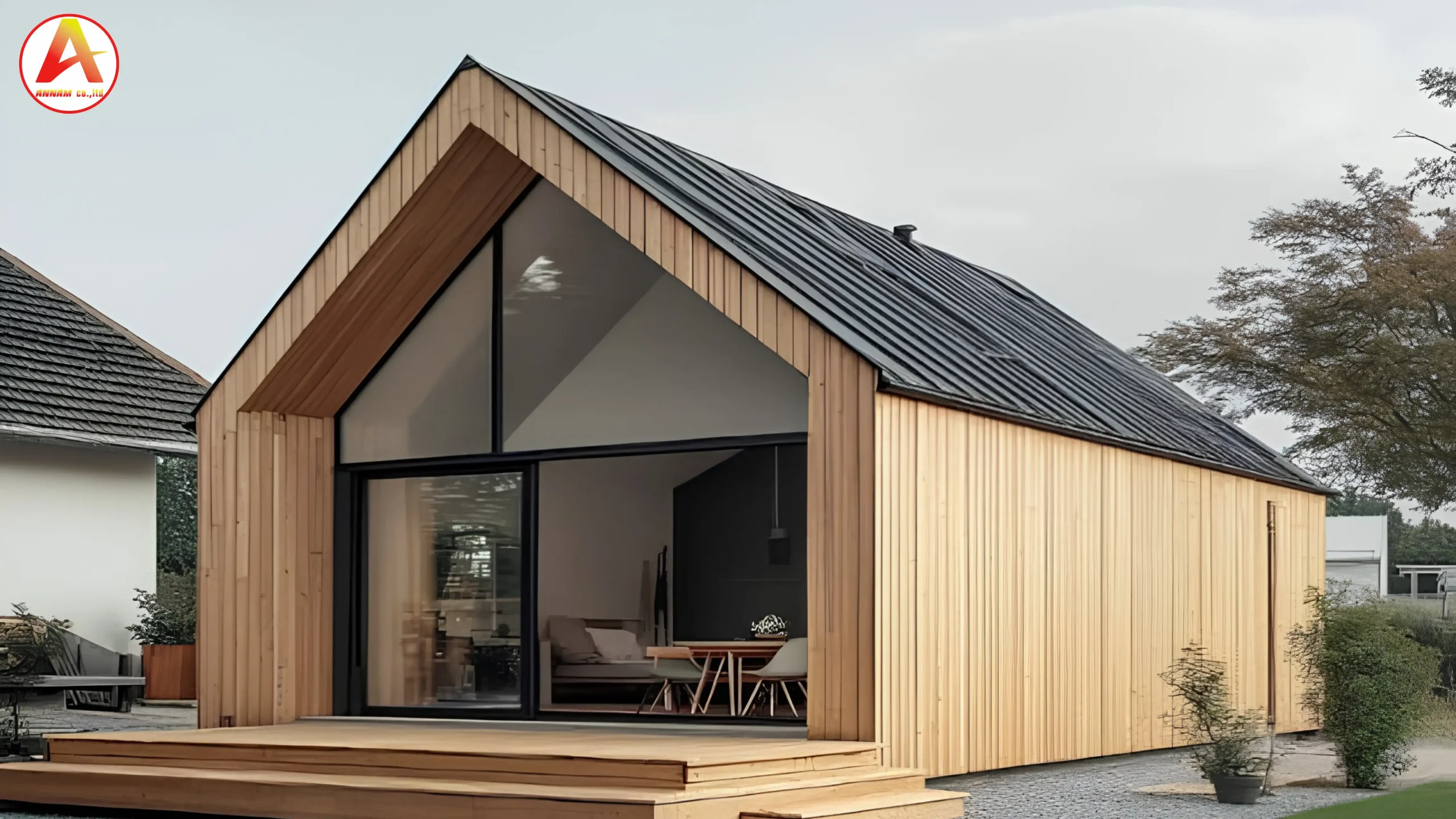 Bungalow lắp ghép nghỉ dưỡng do Công ty An Nam tư vấn thiết kế.