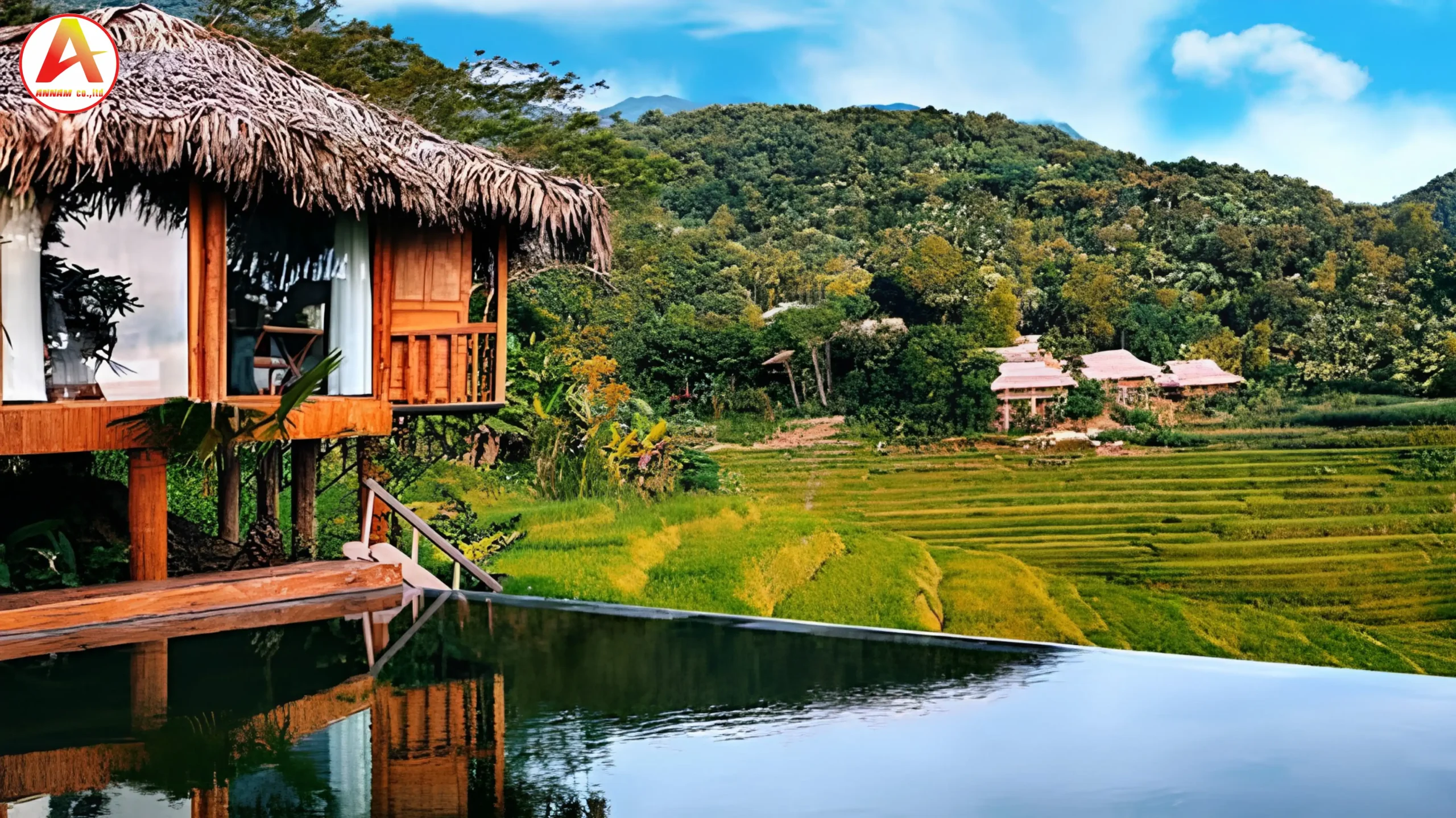 Bungalow lắp ghép nghỉ dưỡng do Công ty An Nam tư vấn thiết kế.