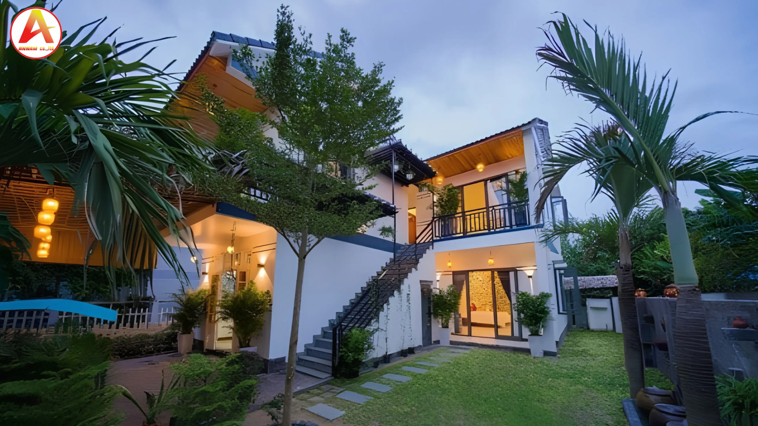 nhà kiểu homestay đẹp hiện đại